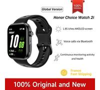 Montre connectée HONOR CHOICE Watch 2i, écran AMOLED de 1,85 pouces, autonomie de batterie de 14 jours, appels Bluetooth, surveillance de la santé tout au long de la journée. Black 24h ship
