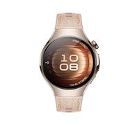Montre connectée Huawei Watch 5 42 mm Bluetooth Beige avec bracelet en fluoroélastomère Beige