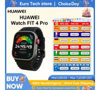 Montre connectée HUAWEI WATCH FIT 4 Pro, appel Bluetooth, HarmonyOS, écran couleur AMOLED de 1.82 pouces, capacité de la batterie 400mAh Black