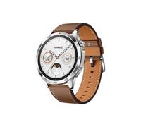 Montre connectée Huawei Watch GT 4 46 mm Classic bracelet en cuir Marron