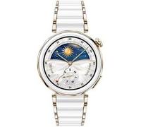 Montre connectée Huawei Watch GT 5 Pro 41 mm Ceramic avec bracelet en métal Blanc et Doré E