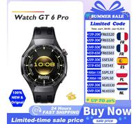 Montre connectée HUAWEI WATCH GT 6 Pro 2025, écran AMOLED 1,47 pouces, autonomie de 21 jours, HarmonyOS 6.0, NFC, appels Bluetooth, HUAWEI WATCH GT 6Pro 6 Pro Black 46mm only