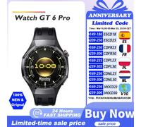 Montre connectée HUAWEI WATCH GT 6 Pro 2025, écran AMOLED 1,47 pouces, autonomie de 21 jours, HarmonyOS 6.0, NFC, appels Bluetooth, HUAWEI WATCH GT 6Pro 6 Pro Black 46mm