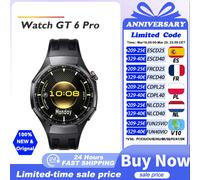 Montre connectée HUAWEI WATCH GT 6 Pro 2025, écran AMOLED 1,47 pouces, autonomie de 21 jours, HarmonyOS 6.0, NFC, appels Bluetooth, HUAWEI WATCH GT 6Pro 6 Pro Titanium 46mm