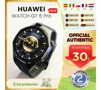 Montre connectée HUAWEI Watch GT 6 Pro 46 mm GPS, écran tactile AMOLED de 1,47 pouces, autonomie jusqu'à 21 jours, niveau professionnel du cyclisme, NFC brown