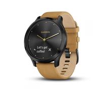 Montre connectée hybride - GARMIN - VIVOMOVE HR - Noir onyx - Bracelet daim beige - Taille unique