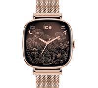 Montre connectée ICE SMART 2.0 Carrée avec Bracelet Milanaise Rose Gold Ice Watch