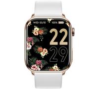 Ice Watch Ice Smart 2.0 Rose/Or/Blanc - Montre connectée Bluetooth avec bracelet en silicone - étanche IP68 - écran tactile AMOLED 1.96" 410 x 502 pixels