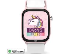 Montre connectée ICE SMART Junior 3.0 Find My Rectangulaire avec Bracelet Silicone Rose / Blanc Ice Watch