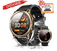 Montre Connectée Homme Sport ,5ATM,Écran 1.43"",Montre Intelligente,GPS Double Fréquence,DOOGEE Anywise W1,170+ Modes ,3 Bandes-Or