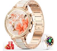 Montre Connectée Intelligente Femme Appel - Smartwatch Zirconia Incrusté,Bluetooth 20 Modes Sports Fréquence Cardiaque,Sommeil,Podomètre Pour Android Ios[MON9260117]