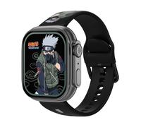 Abyx Fit Touch 5 - Kakashi Edition Montre connectée IP68 avec écran Tactile AMOLED 1,75 Pouce, Prise des appels, Suivi de la santé (Pression artérielle, Cardio, Sommeil, SpO2) et 123 Sports.