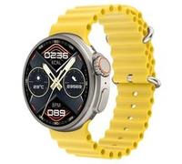 Montre connectée K9 Ultra Pro 360*360 Bluetooth 5.2 250Amh IP67Fonction étanche Jaune 1.39 pouces