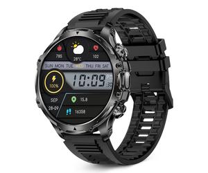 Montre Connectée KSIX Venture Noire - Appels, Notifications, Santé 24h/24, Autonomie 10 Jours, 100 Modes Sportifs, Contrôle Appareil Photo à Distance