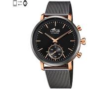 Montre connectée Lotus Hybrid Bracelet acier noir maille noire 18805/3