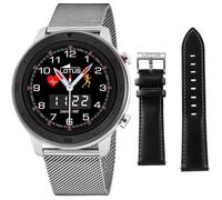 Montre connectée - Lotus - Smartime - Acier - Blanc - Contrôle musique, notifications