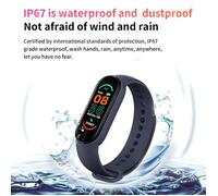 Montre Connectée - M6 - Mi Smart Band 6 - Noir - Suivi de la santé - Notifications - 5 jours d'autonomie