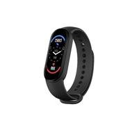 Montre connectée M6 pour hommes et femmes, moniteur d'activité physique, de fréquence cardiaque et de pression M6 Black -WGHY5321
