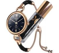 Maxcom Montre connectée FW51 Dorée Cristaux de haute qualité Podomètre