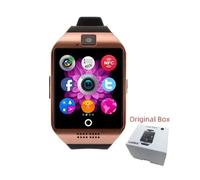 Montre connectée Mobile avec carte SIM Q18, moniteur de sommeil, moniteur d'activité physique, télécommande, caméra musicale,Gold