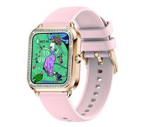 Montre Connectée Modèle Maria en Acier Inoxydable avec Suivi Santé et Appels Rose