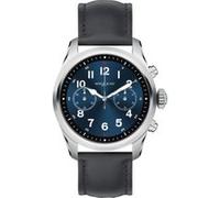 Montre connectée MontBlanc Summit 2 acier inoxydable et cuir Noir G