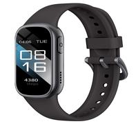 Montre connectée multifonction avec appel Bluetooth, écran carré 1.47in TFT, IP68, batterie 150mAh Black