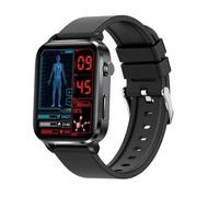 Montre Connectée Ohp F100 Homme Femmes Intelligente Etanche Smartwatch Fréquence Cardiaque Pour Ios Android, Noir