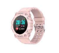 Montre Connectée Ohp Fd68 Homme Femmes Intelligente Etanche Smartwatch Fréquence Cardiaque Pour Ios Android, Rose