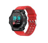 Montre Connectée Ohp Fd68 Homme Femmes Intelligente Etanche Smartwatch Fréquence Cardiaque Pour Ios Android, Rouge