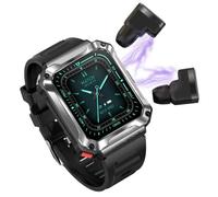 Montre Connectée Ohp T93 Homme Femmes Intelligente Etanche Smartwatch Fréquence Cardiaque Pour Ios Android Téléphone, Gris Argent