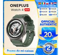 Montres connectées OnePlus Watch 4 Noir 47.4MM NFC GPS Android Compatible avec OnePlus 15