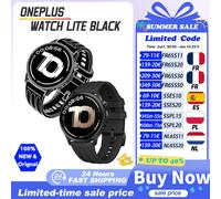 Montre connectée OnePlus Watch Lite, écran AMOLED 1,46'', GPS double bande, jusqu'à 10 jours d'autonomie Silver