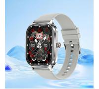Montre connectée - PARAMOUNT CITY - 2026 - Écran 2 02 pouces HD - Autonomie 15 jours - Bracelet silicone gris