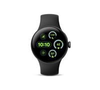 Google Pixel Watch 3 (45 mm) - Boîtier Noir Mat - Bracelet Noir Volcanique - Wi-FI