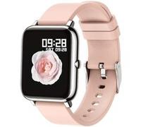 Montre Connectée Popglory P22 Android iOS 1.4 Etanche IP67 Rappel Téléphonique Lecteur de Musique Rose