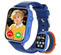 Montre Connectée pour Enfant 4G, Montre Intelligente Enfants GPS Pour Fille Garçon avec SOS Chat Appel Vidéo Chronomètre Mode Classe Réveil, Smartwatch Téléphone Cadeau 4 à 12 Ans (Bleu Roi-S2)