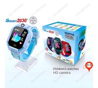 Montre Connectée Pour Enfants,Appels Vidéo,Chat Vocal,Gps,Localisation Sos,Moniteur Arrière,Étanche,8 Jeux De Puzzle,Mode Silencieux.Blue.