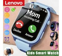 Montre connectée pour enfants Lenovo 2027, étanche, avec carte SIM 5G, appel SOS, localisation GPS, caméra, cadeau pour garçon et fille, compatible iOS et Android Purple