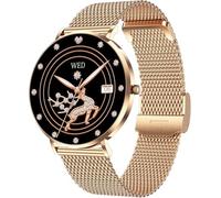 Montre connectée pour femme avec suivi du vélo, appels Bluetooth et plus de 100 modes sportifs - IP68 étanche élégante avec décoration diamant compatible avec Android et iOS