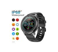 Montre Connectée pour Femme Homme Enfant Sport Avec IP68 Etanche Fitness Tracker Cardiofréquencemètre pour Android iOS-Noir