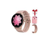 Montre connectée pour femmes, Smartwatch, moniteur d'activité physique rotatif, avec suivi de la respiration, charge sans fil par mot de passe - K104