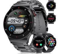 Montre Connectée Pour Homme Avec Fonction Téléphone,Amoled 1,43"",120 Modes Sportifs,Étanche Ip68,Batterie 400 Mah,Design Business Tendance Avec 2 Bracelets