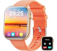 Montre connectée pour homme femme, écran de 1,85" avec appel Bluetooth et réponse mains libres, montre intelligente avec podomètre, moniteur de fréquence cardiaque, montre de fitness pour Android