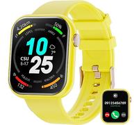 Montre connectée pour homme femme, écran de 1,85" avec appel Bluetooth et réponse mains libres, montre intelligente avec podomètre, moniteur de fréquence cardiaque, montre de fitness pour Android