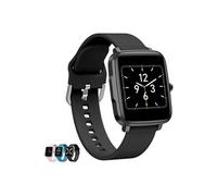 Montre Connectée pour Homme Femmes Enfants avec IP68 Etanche 1.54 Mesure de la température corporelle 11 Modes Sport pour Android iOS-Noir