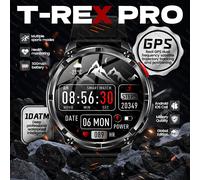 Montre connectée pour hommes, batterie originale de 1100mAh, GPS extérieur, étanche 10ATM, appels Bluetooth, montre connectée de Sport pour téléphones Android IOS Blue camouflage