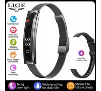 Montre Connectée Pour Hommes Et Femmes, Bracelet Intelligent, Moniteur D'Activité Physique, De Fréquence Cardiaque, D'Oxygène Dans Le Sang, De Sommeil, Podomètre Étanche.Black Mesh.Two Straps