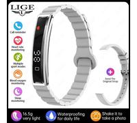 Montre Connectée Pour Hommes Et Femmes, Bracelet Intelligent, Moniteur D'Activité Physique, De Fréquence Cardiaque, D'Oxygène Dans Le Sang, De Sommeil, Podomètre Étanche.Silver.Two Straps