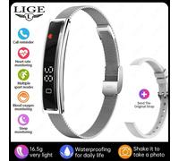 Montre Connectée Pour Hommes Et Femmes, Bracelet Intelligent, Moniteur D'Activité Physique, De Fréquence Cardiaque, D'Oxygène Dans Le Sang, De Sommeil, Podomètre Étanche.Silver Mesh.Two Straps